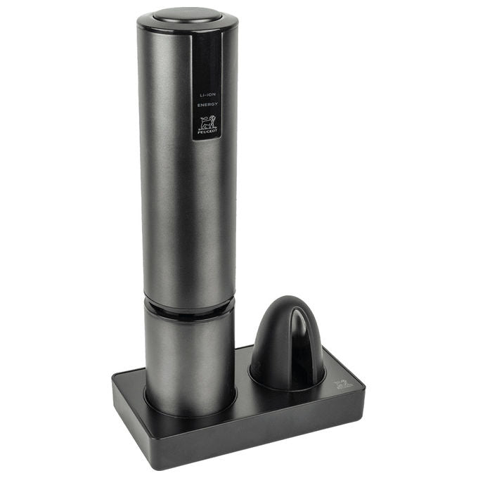 Peugeot 201043 Elis Touch Cavatappi Elettrico Ricaricabile USB con Taglia Capsule 27 cm colore Carbon