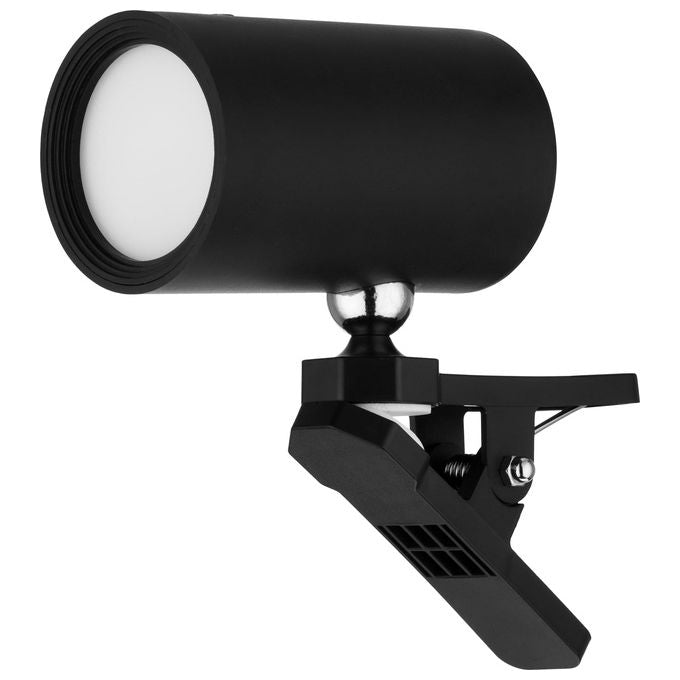 REV LED Lampada con Clip a Batteria Interruttore Nero