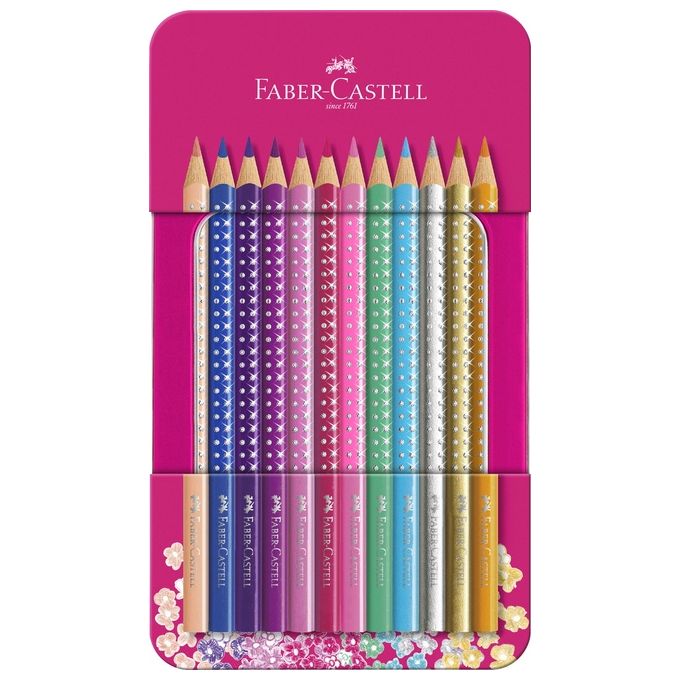 Faber Castell Confezione 12 Metallo Sparkle Confezione Rosa