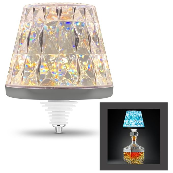 Rev Led Bottle Lamp With Battery Lamprusco Cristal RGBW