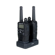 Stabo 20700 freecomm 700 Ricetrasmittente PMR 8 canali 10 km portata 446 MHz con stazione di ricarica inclusa colore Nero