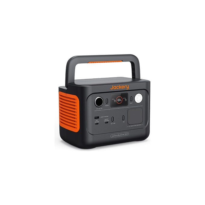 Jackery 21-0001-000213 Explorer 240 v2 Stazione di Alimentazione Portatile 256 Wh 300 W Batteria Ioni di Litio colore Nero Arancione