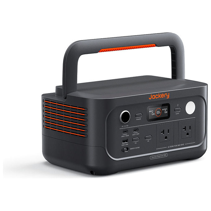 Jackery 21-0001-000275 Explorer 500 v2 Stazione di Alimentazione Portatile 512 Wh 500 W colore Nero Arancione