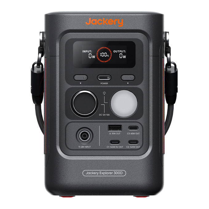 Jackery 21-0001-000356 Explorer 300D Stazione di Alimentazione Portatile 288 Wh 140 W USB Tipo A e Tipo-C IP68 colore Nero