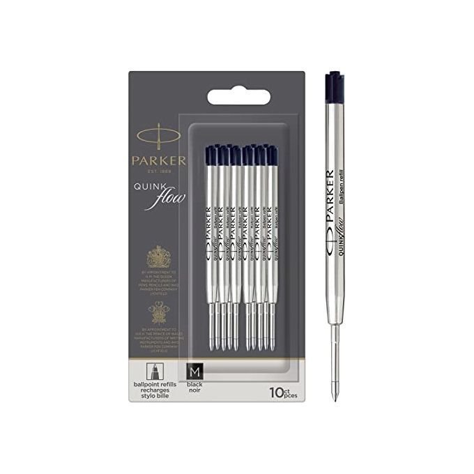 Parker Blister 10 Pezzi Refill Nero M