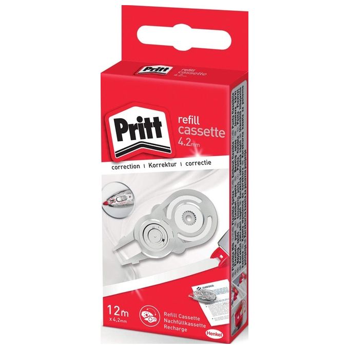 Pritt PRX4H Refill Correttore Roller System 4,2 mm x 12 m confezione 10 pezzi colore Bianco