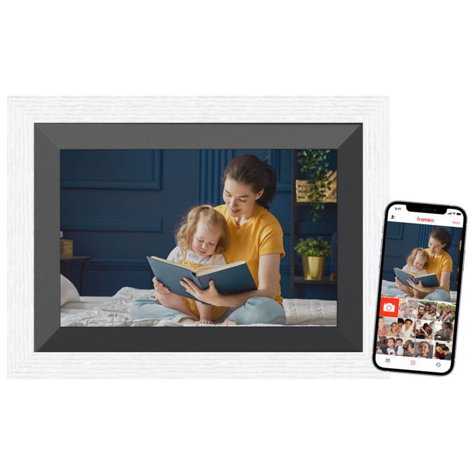 Braun 21264 DigiFrame 10B Cornice per Foto Digitali 25,6 cm (10.1'') Touch Screen Wi-Fi 32 GB IPS colore Bianco