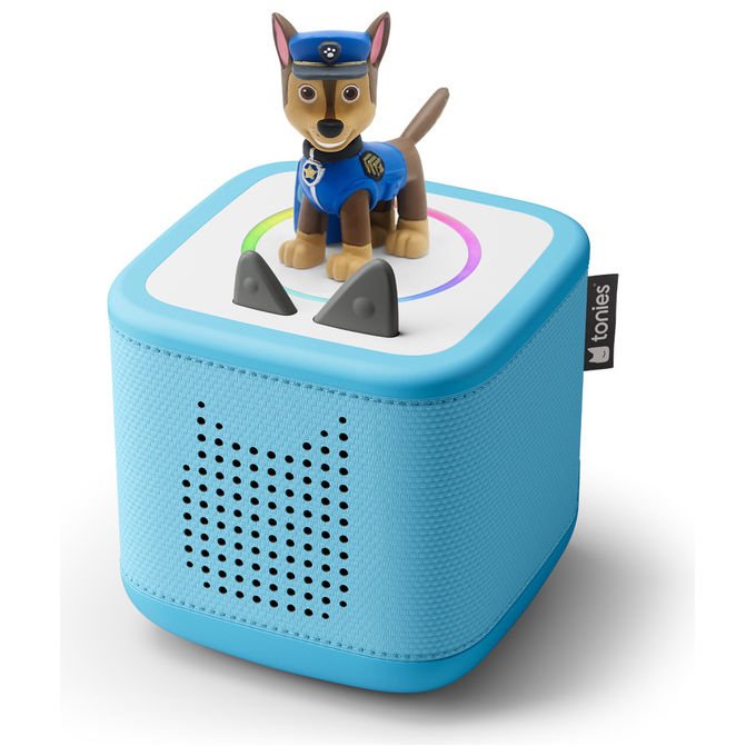 Tonies TONIEBOX2STARTERSET Toniebox 2 Set di Partenza con Play Set e Paw Patrol Chase Azzurro colore Azzurro