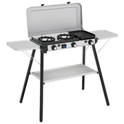 Campingaz 2213312 Stufa a griglia portatile 3 fuochi 2700 W accensione piezoelettrica colore Nero