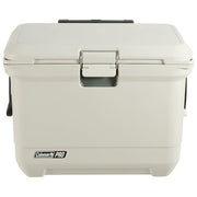 Coleman 2213912 Borsa Termica Pro 55 QT Capacita' 52 L Autonomia 5 giorni Ruote 2 Sistema di Drenaggio Antibatterico Colore Bianco