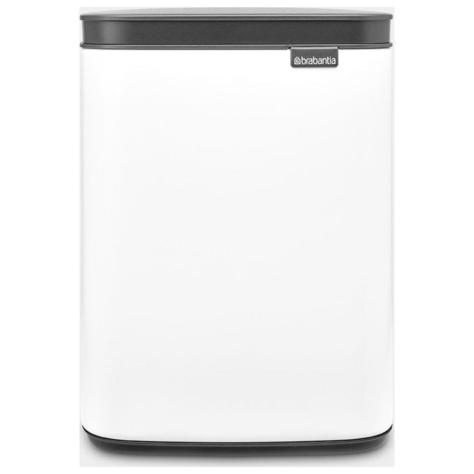 Brabantia 222344 Bo Waste Bin Pattumiera 4 L Acciaio con Apertura Laterale e Frontale colore Bianco