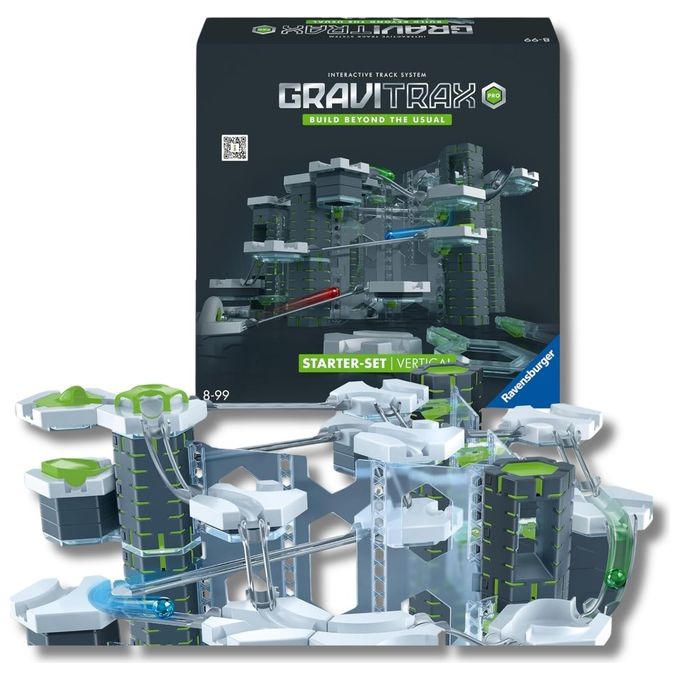 Ravensburger 22426 GraviTrax PRO Starter Set Verticale Pista Biglie Gioco di Costruzione STEM 145 pezzi 8 anni