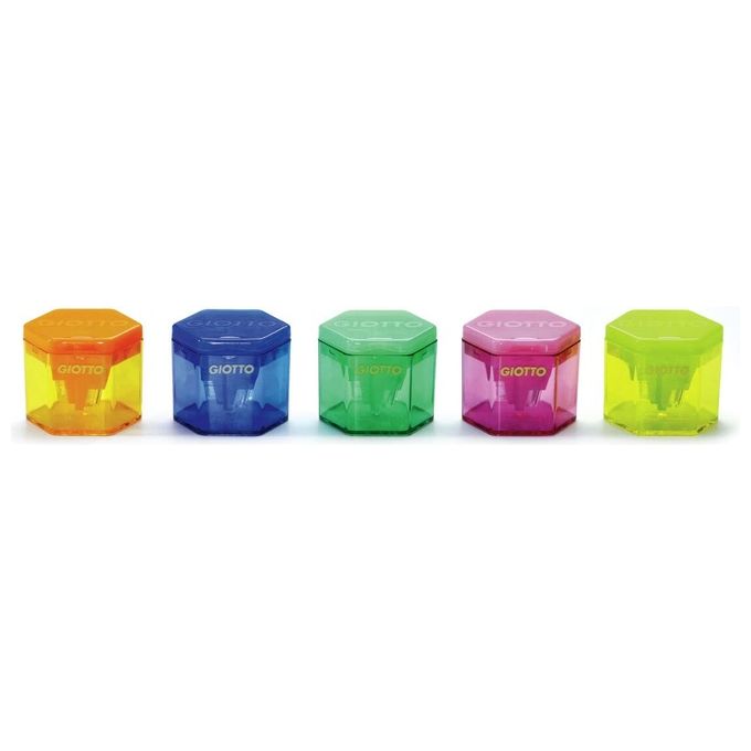 Giotto 230000A Temperamatite a 3 fori con serbatoio colore Assortiti