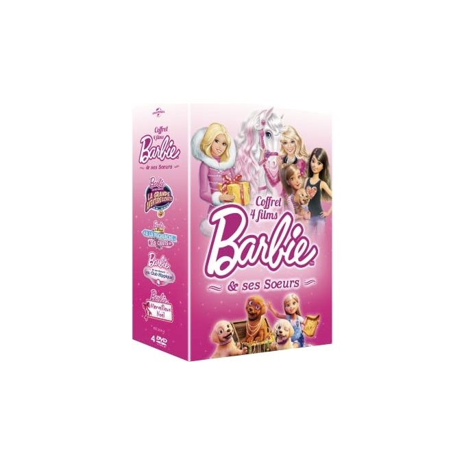 Barbie et Ses Soeurs-Coffret : Au Club hippique  La Grande Aventure Recherche des Chiots  Un Merveilleux Noël