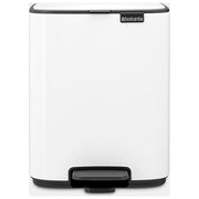 Brabantia 236723 Bo Pattumiera a Pedale 4 L con Coperchio Soft Close e Contenitore Rimovibile colore Bianco