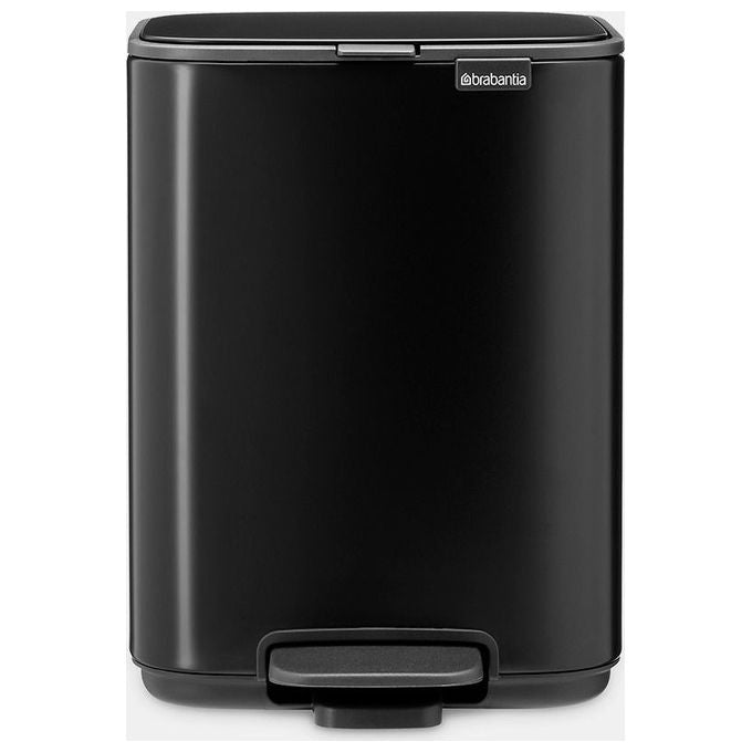 Brabantia 8710755237805 Bo Poubelle a' pédale 4L Acier Fermeture douce Série amovible Anti-dérapant couleur Noir