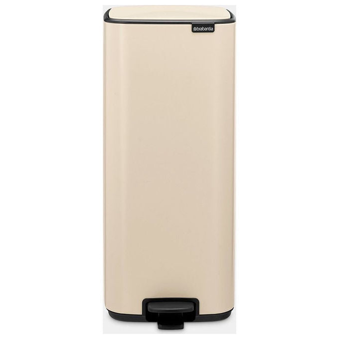 Brabantia 238123 Bo Pedal Bin Pattumiera a Pedale 30 L Acciaio con Chiusura Ammortizzata Base Antiscivolo colore Beige