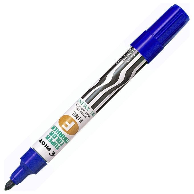 Pilot Cf12 Marker Fine Blu Punta Tonda 4 0 Mm Tratto 1 0 Mm
