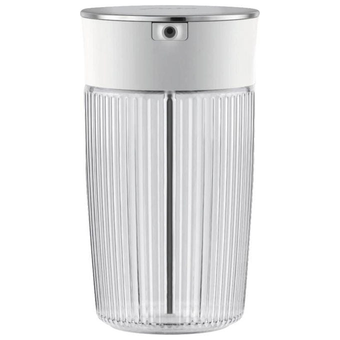Jura 24313 Milch-Karaffe 0,5 L in Borosilikatglas con Struttura Rigata e Silikonadapter Interchangeabili colore Trasparente
