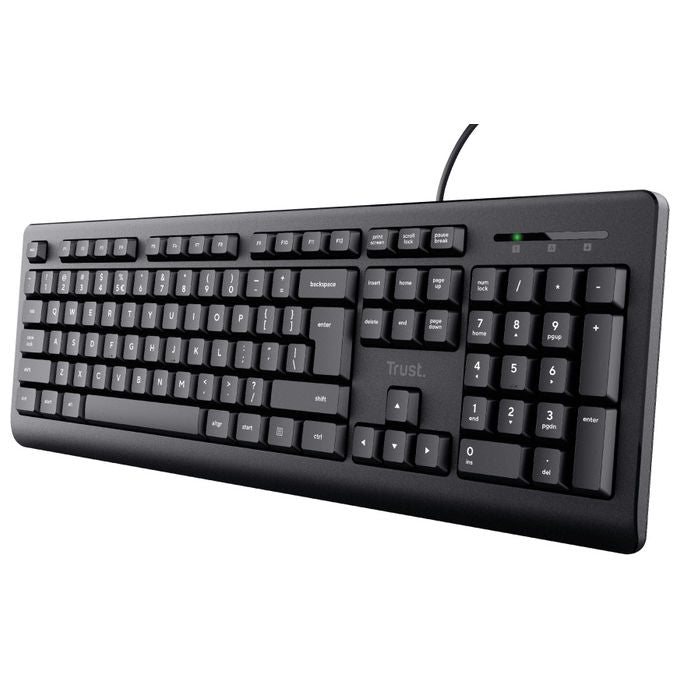 Trust 24388 TK-150 Tastiera USB Full-size 104 tasti AZERTY Nero colore Nero