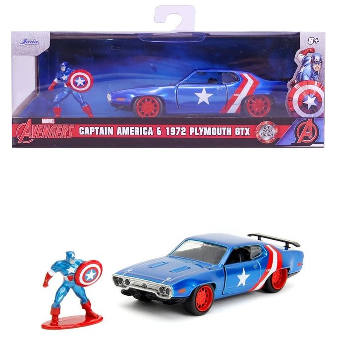 Jada Captain America 1971 Plymouth Gtx Scala 1:32