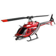 Amewi 25342 Bell 206 Elicottero Radiocomandato Pronto da Volare 2.4 GHz 100 m 12 min LiPo colore Nero Rosso