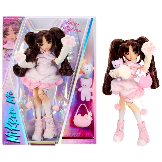MGA Entertainment 253488 Mirror Mi Akiko Kittyama Bambola alla moda Femmina 4 anni Plastica Tessuto Multicolore Rosa chiaro