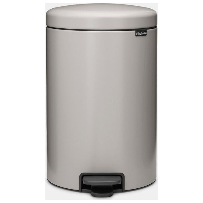 Brabantia 254406 NewIcon Cestino con Pedale Capacita' 20 L Materiale Acciaio Colore Grigio Soft