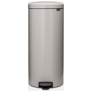 Brabantia 254949 NewIcon Contenitore dell'acqua 30 L con coperchio a pedale e chiusura ammortizzata colore Grigio