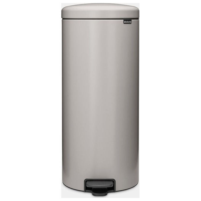 Brabantia 254949 NewIcon Contenitore dell'acqua 30 L con coperchio a pedale e chiusura ammortizzata colore Grigio