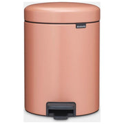 Brabantia 255267 NewIcon Pattumiera a Pedale 5 L Acciaio con Chiusura Ammortizzata e Secchio Interno Rimovibile colore Warm Copper