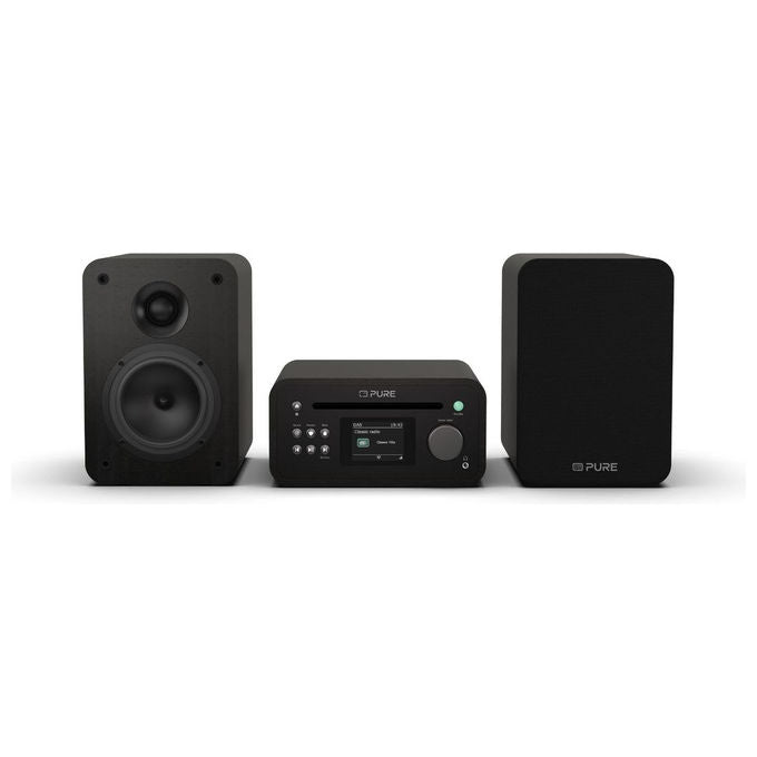 Pure 255604 Classic Stereo Mini Microsistema audio per la casa 20 W DAB+ Bluetooth 3,5 mm colore Nero