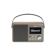 Albrecht DR862 Comfort Radio Portatile Digitale DAB+ FM Bluetooth 5.4 Schermo 4.3'' Potenza 4 W Batteria 4000 mAh Autonomia 15 h colore Grigio Legno