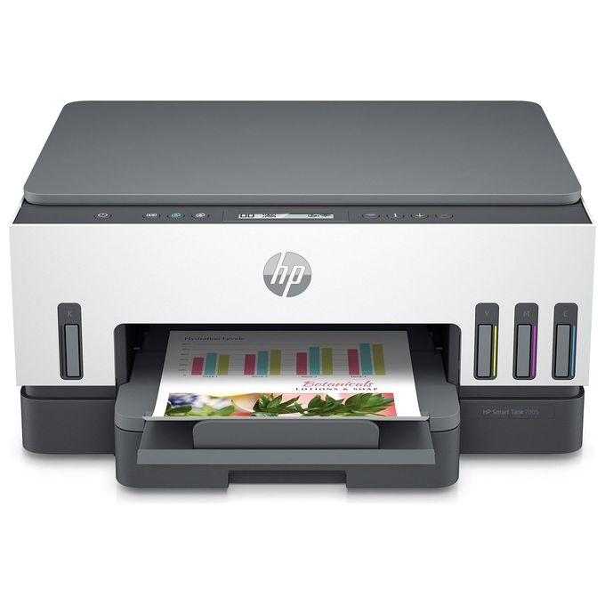 HP Smart Tank Plus 7005 AiO (28B54A) Stampante Multifunzione A4 con serbatoio di inchiostro ad alto volume di stampa stampa fronte-retro automatica scansione copia Wi-Fi HP Smart Bianco