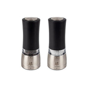 Peugeot 2-4317900 Daman Electric Set macina sale e pepe 6 impostazioni retroilluminato colore Nero, Acciaio inox, Trasparente
