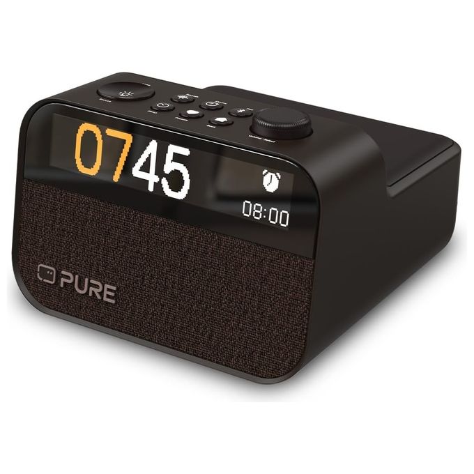 Pure Moment Charge Radiosveglia Coffee Black