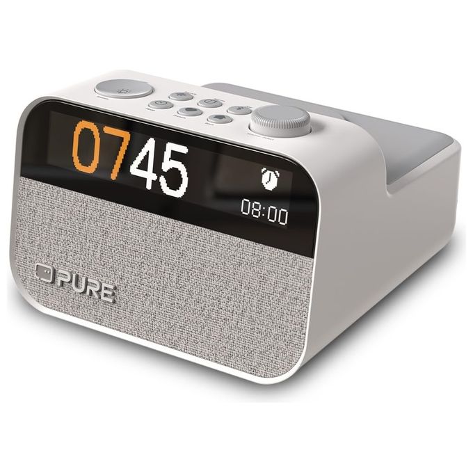 Pure Moment Charge Radiosveglia Cotton White
