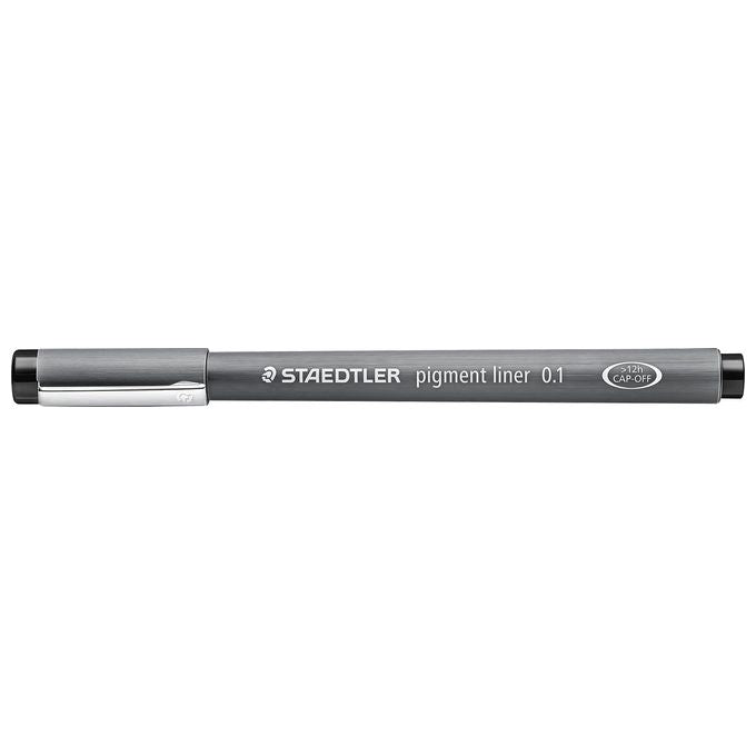 Staedtler 308 01-9 Pigment Liner 308 Penna Tecnica Punta 0,1 mm Inchiostro Pigmentato Resistente all'Acqua colore Nero