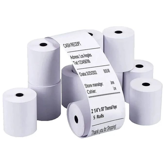 Sa.Ba.Cart Confezione 10 Rotolo Termico Registratore di Cassa 48gr