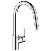 Grohe Rubinetto Miscelatore Monocomando con Doccetta Estraibile per Lavello da Cucina Cromo Lucido Starlight Feel