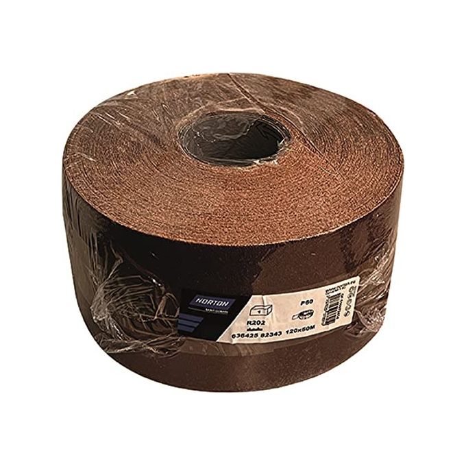 Vigor Tela Smeriglio Ossido Alluminio Norton R202 120mm 50 Metri 150gr
