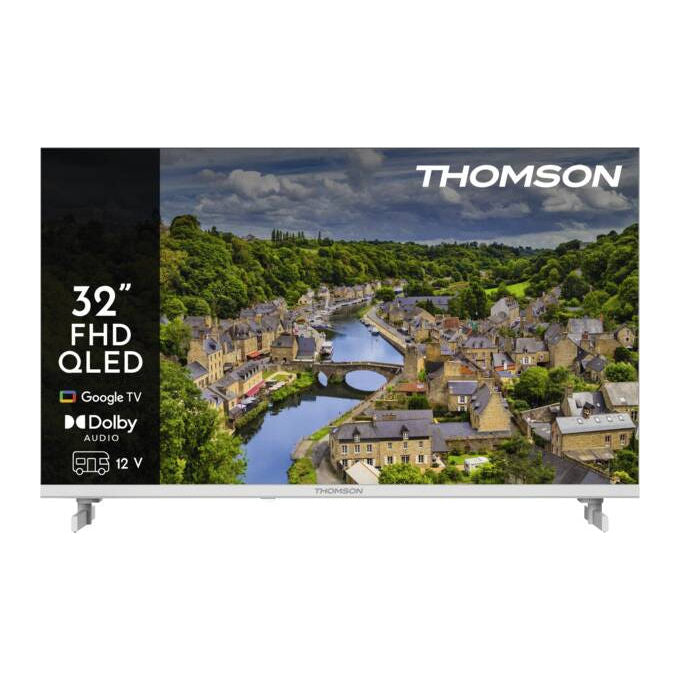 Thomson 32FQG3S15CW G63 Series TV Smart QLED 32'' Full HD Wi-Fi HDR10 Google TV colore Bianco