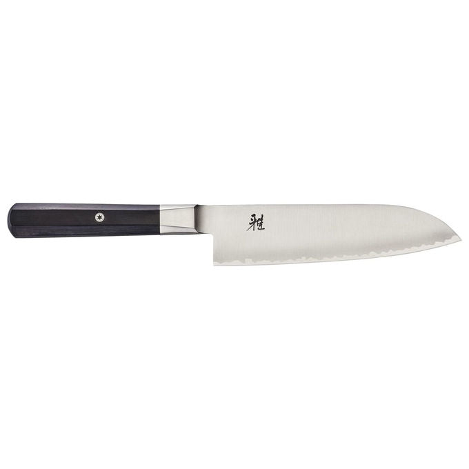 MIYABI 33957-181 MIYABI 4000FC Coltello Santoku Lama 18 cm Acciaio FC61 Manico Legno di Pakka colore Marrone