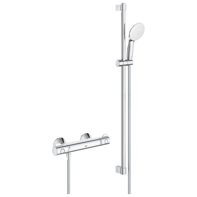 Grohe 34566002 Grohtherm 800 Miscelatore termostatico per doccia 2 modalita' di getto (Rain Jet) colore Cromo