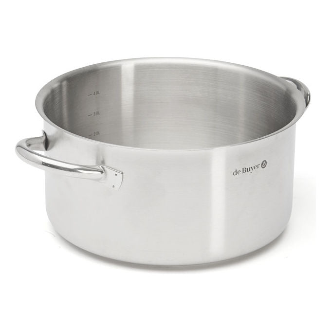 De Buyer 3505.24 Prim Appety Tegame 4 L Acciaio inox Induzione e Forno Resistente Lavabile in Lavastoviglie colore Acciaio inox