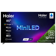 Haier 36200143 M92 Series TV QLED Mini LED Ultra 85'' 4K AI Google TV Dolby Vision IQ KEF Sound 144Hz colore Nero