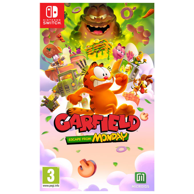 Microids 3701529517648 Garfield - Escape from Monday Videogioco Standard per Nintendo Switch Genere Avventura Sviluppatore OSome Studio Data di rilascio 24-09-2026 Supporto fisico Cartuccia Classificazione PEGI 3 colore Nero
