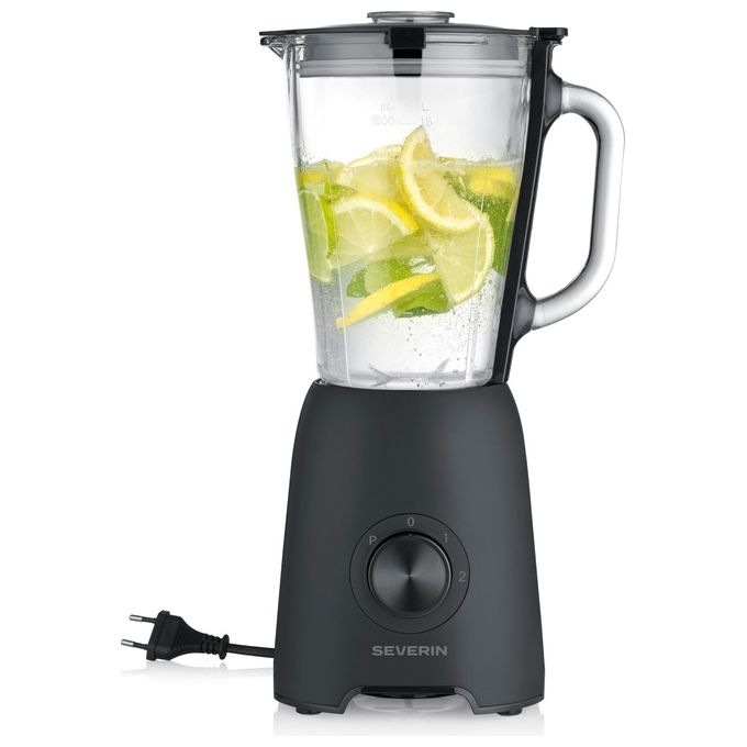 Severin SM 3724 Frullatore da tavolo 600 W bicchiere in vetro colore Nero Trasparente