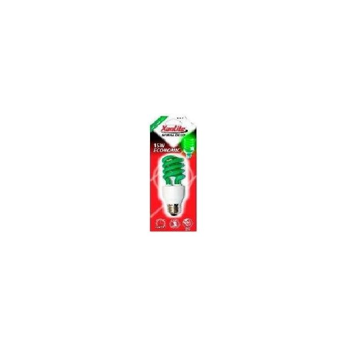 Proxe Lampadina Colorata A Spirale Consumo 15W Resa 75 W E27 Verde