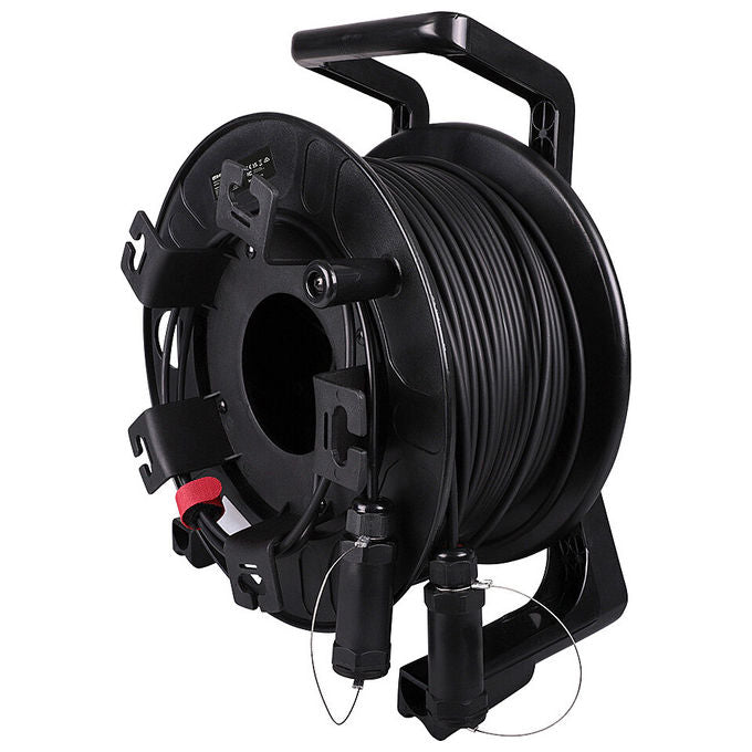 Lindy 38533 Cavo HDMI 8K60 Ibrido Fibra Ottica Schermato 100 m 48Gbps Risoluzioni fino a 8K@60Hz HDR10+ Dolby Vision colore Nero